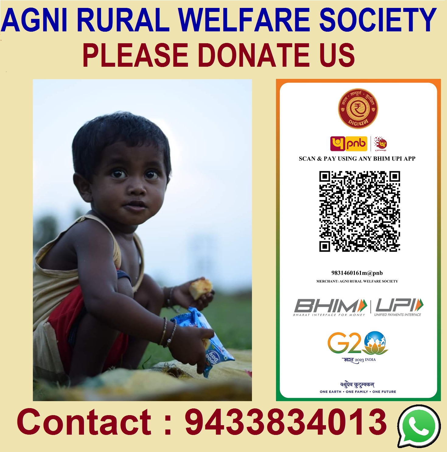 Agni Rural Welfare Society Donation